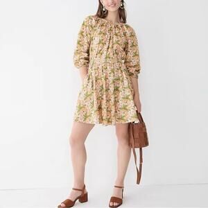 J. Crew Liberty Butterfield Poppy Fabric Dress Size Medium New With Tags